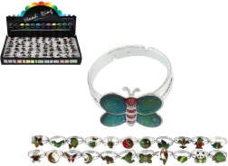 Nastavljiv prstan, ki menja barvo glede na temperaturo – mešanica vrst