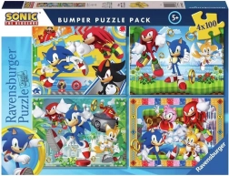 Ravensburger puzzle Sonic Ježek 4x100 kosov