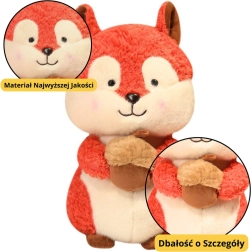 Plišasta veverica z lešnikom 25 cm