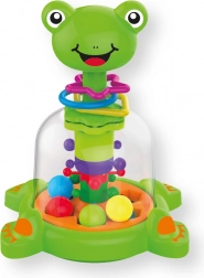 žabji mehanski vrtiljak z kroglicami za otroke
