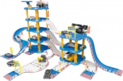 Velika garaža policijske postaje, 4 nadstropja, črpalka, 100 delov