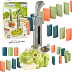 woopie električna lokomotiva za domine dinozaver zelen