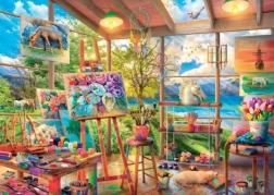 Dino puzzle slikarski atelje 2000 kosov