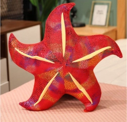 Plišasta rdeča morska zvezda blazina 45 cm