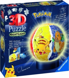 3D sestavljanka svetleča krogla POKÉMON 72 kosov