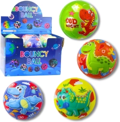 Pena žogica z dinozavri 10 cm