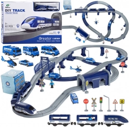 Velika električna vlakovna proga POLICIJA 92 delov ZA4436