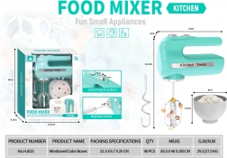 Otroški mešalnik z vrtljivimi metlicami in dodatki