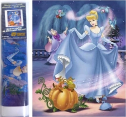 Diamantno slikanje Pepelka 30 × 40 cm