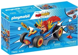 Playmobil Funstars Racing: rokoborec – dirkalni set s poteznim motorjem