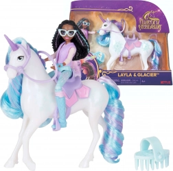 Unicorn Academy Layla in samorog Glacier – igralni set z dodatki