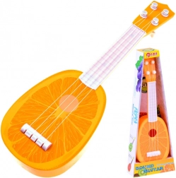 Otroški ukulele – plastična kitara 37 cm – Pomaranča