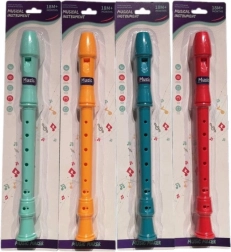 Plastična flavta za otroke v blisterju, 4 barve