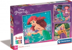 Puzzle DISNEY PRINCESS 3×48 koščkov – CLEMENTONI