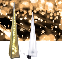 Piramida LED vrteče zvezde 12*12*45 cm