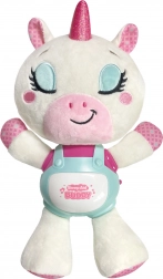 Plišasti uspavalček samorog z melodijami in svetlobo 29 cm