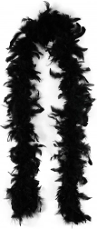 črno boa s perjem 2 metra