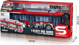 Igrača trolejbus s svetlobnimi in zvočnimi učinki