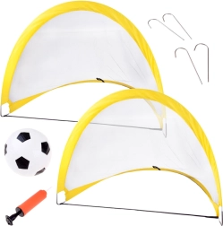 Samorazpirajoči nogometni goli x2 z mrežo in žogo