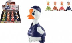 Raca na vztrajnik 9 cm – pritisni in pelji, 4 barve, plast