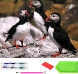 Diamantno slikanje XXL 120 × 60 cm – maskoni, komplet za mozaik