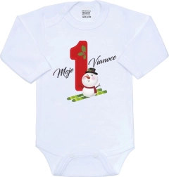 Dojenjsko bodi New Baby moje prve božiče, velikost 56 (0–3 mesece)