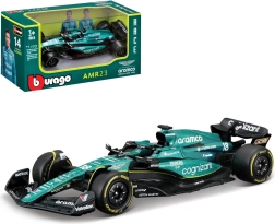BBurago Aston Martin AMR23 Lance Stroll model dirkalnika formule 1 1:43