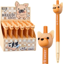 Gel pisalo z motivom psa, moder črnilo, 0,5 mm