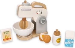 Leseni kuhinjski mešalnik, siv