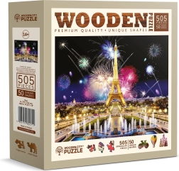 lesene puzzle Nočni Pariz 505 koščkov od WOODEN CITY