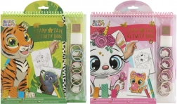 Knjiga pobarvank z žigi in nalepkami