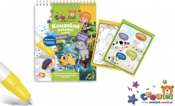 Čarobno barvanje z vodo – blok, 4 listi – Živalice