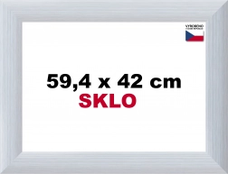 Aluminijast okvir za puzzle 59,4 x 42 cm – srebrn