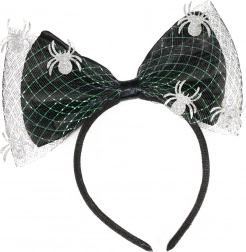 Naglavni trak z mašno in pajki