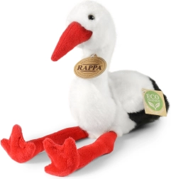 Plišasti štorklja 20 cm, okolju prijazen RAPPA