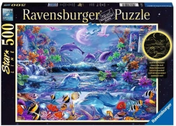 RAVENSBURGER sestavljanka, ki sveti v temi – čarobni svet, 500 koščkov