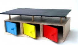 lesena garaža za 3 avtomobile