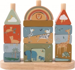 2kids Toys Safari – lesene zložljive kocke na paličkah