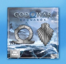 Značke God of War Ragnarök – set 2 kovinskih značk