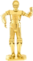 Kovinska 3D sestavljanka Star Wars: C-3PO (zlata)