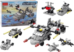 Gradbeni set helikopter 6v1 DIY, 117 kosov