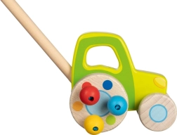 Leseni traktor na palici za otroke GOKI