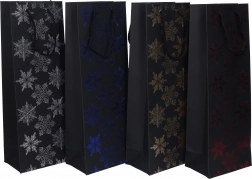 Darilna vrečka za steklenico Božič