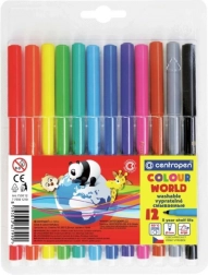 Barvni flomastri CENTROPEN - 12 barv