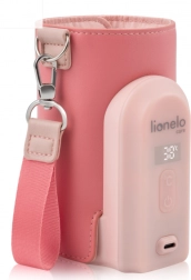 Brezžični grelec steklenic Thermup Go Evo Coral Pink