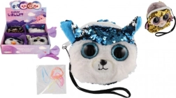 Dekliška denarnica z motivom živali, bleščicami in dodatki za lase