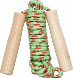 Preskakovalna vrv z lesenim ročajem 250 cm