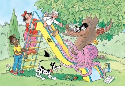 JUMBO sestavljanka Drseči tobogan za otroke - 150 kosov