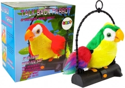 Papagaj Pleciuga Ptič ponavlja besede zelen