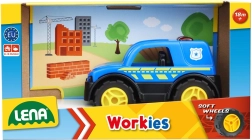 LENA Workies policijski avto 12 cm